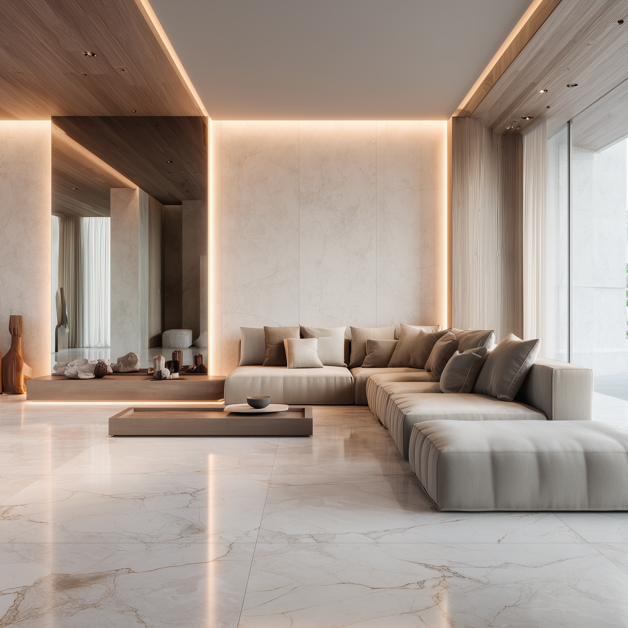 italian marble living spaces